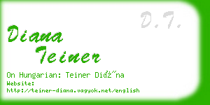 diana teiner business card